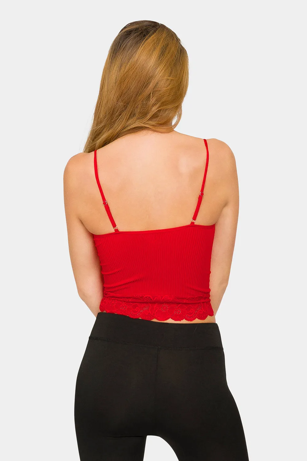 Lace Detail Seamless Cami Top