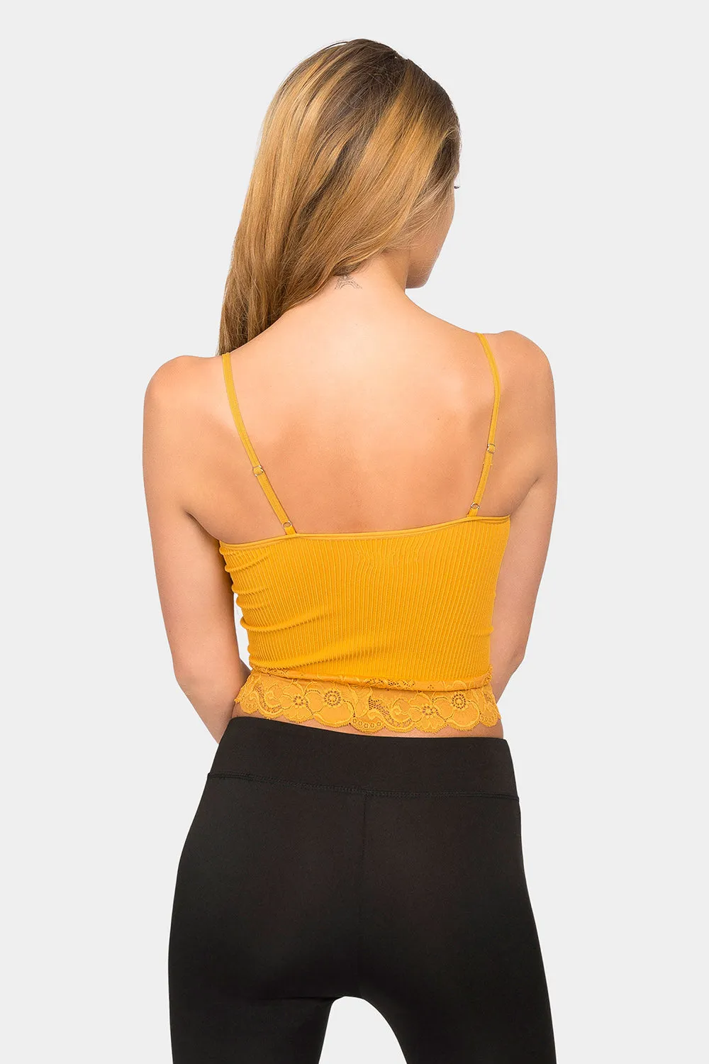 Lace Detail Seamless Cami Top