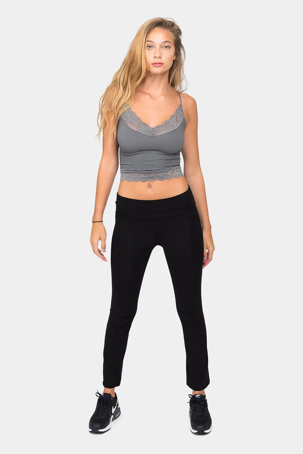 Lace Detail Seamless Cami Top